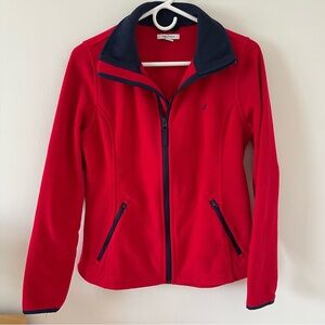 Nautica fleece full zip jacket (size small)